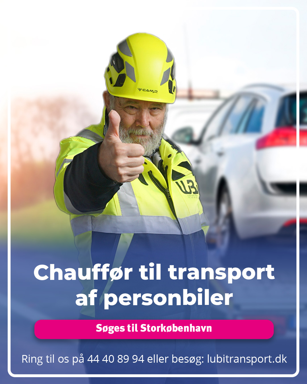 Chauffør til transport af personbiler