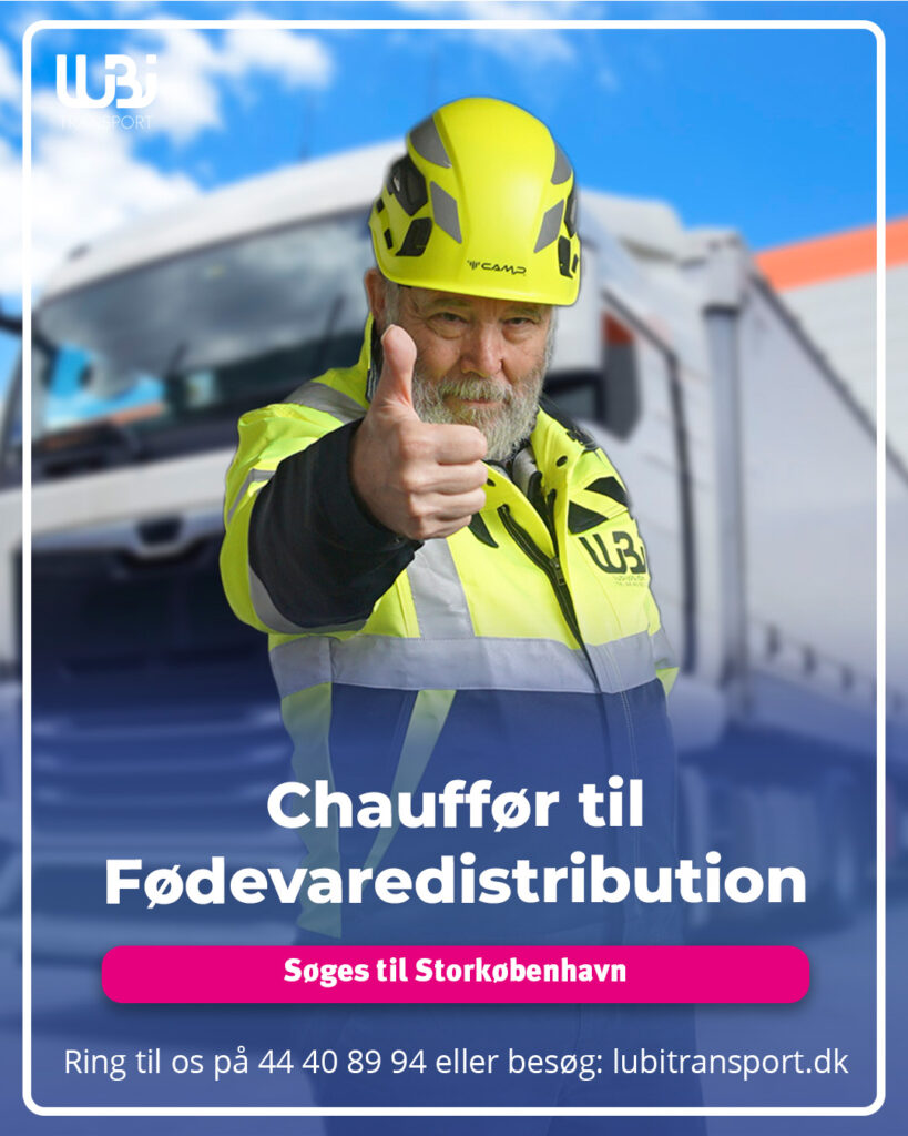 Chauffør til Fødevaredistribution