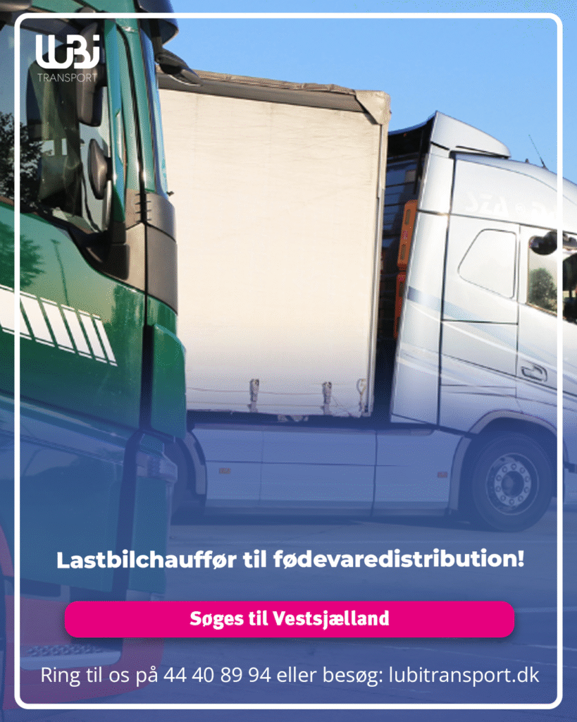 Lastbilchauffør til fødevaredistribution