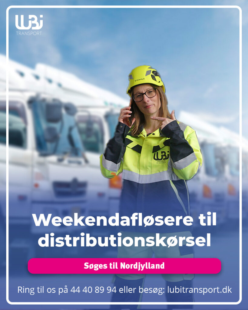 Weekendafløsere søges til distributionskørsel