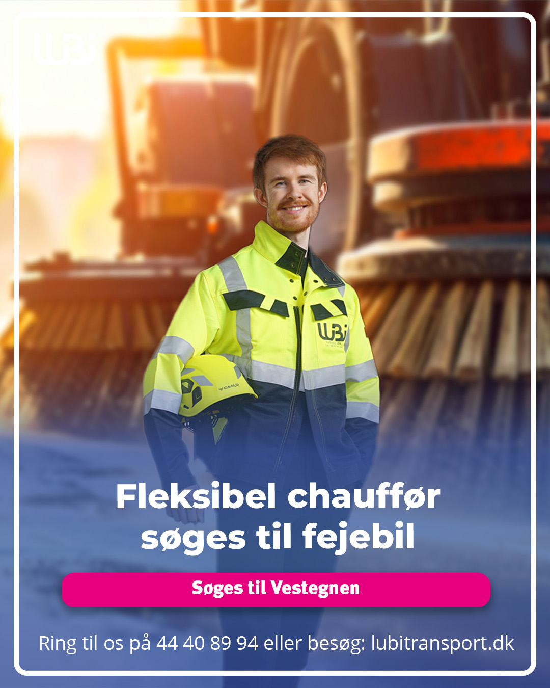 Fleksibel chauffør søges til fejebil