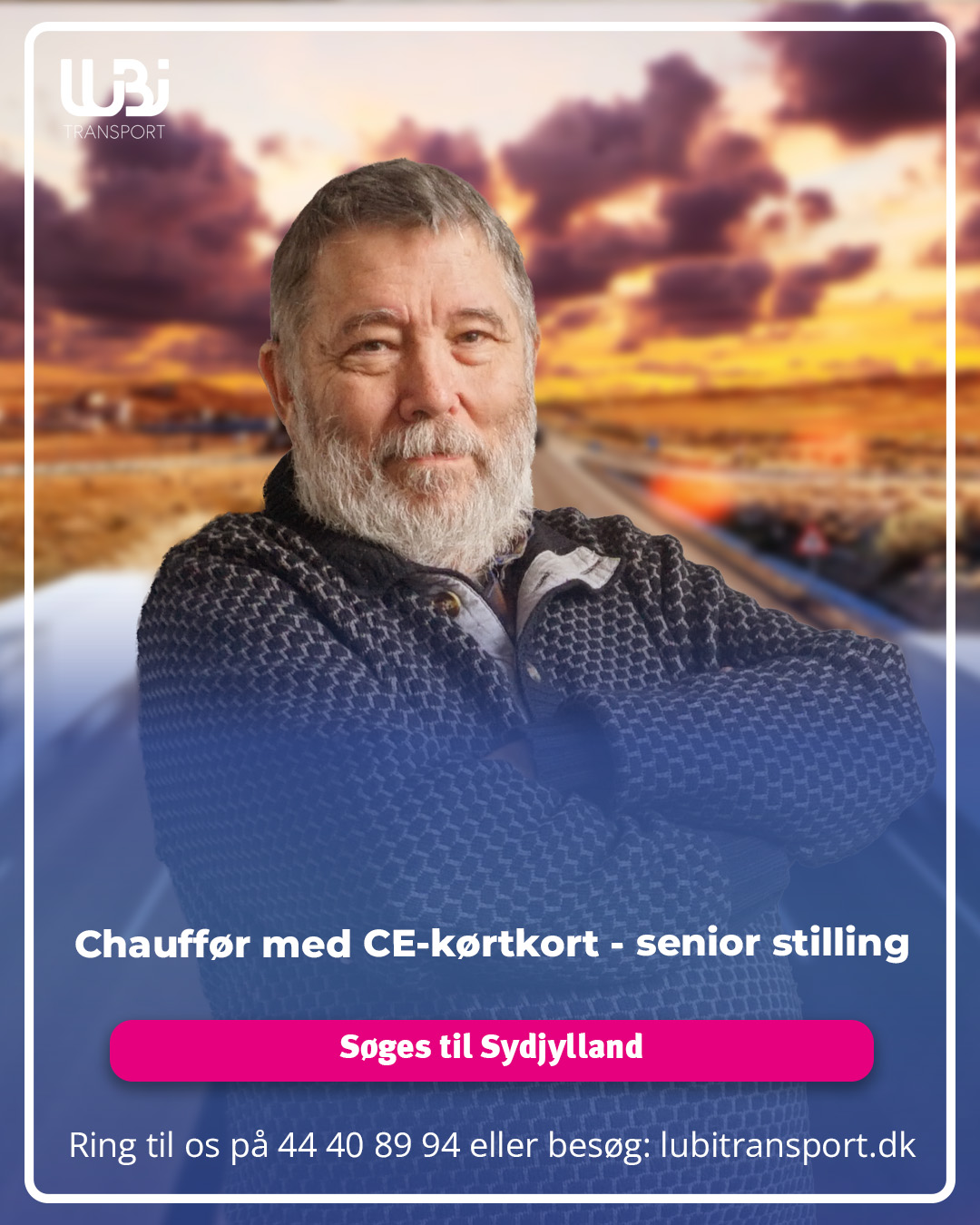 Chauffør med CE-kørtkort - senior stilling